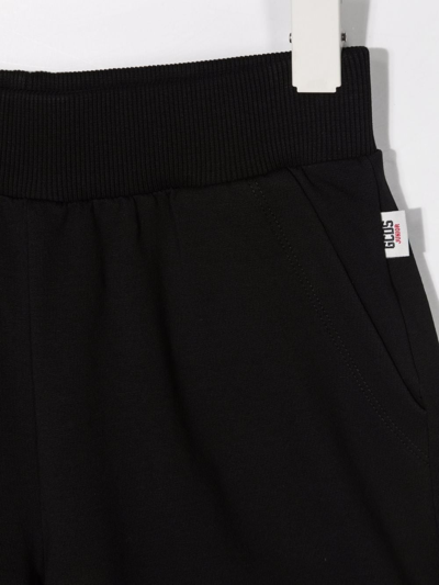 Gcds Logo-print Track Shorts In Black