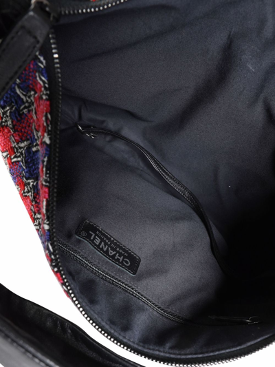 Pre-owned Chanel Tweed Girl Shoulder Bag In Black