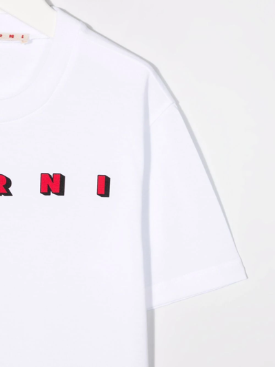 Marni Logo-print T-shirt In White