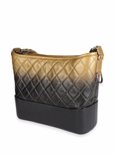 Pre-owned Chanel Gabrielle 中号单肩包 In Black