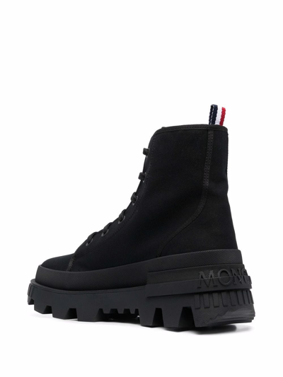 Shop Moncler Desertyx Ankle Boots In 999 Black