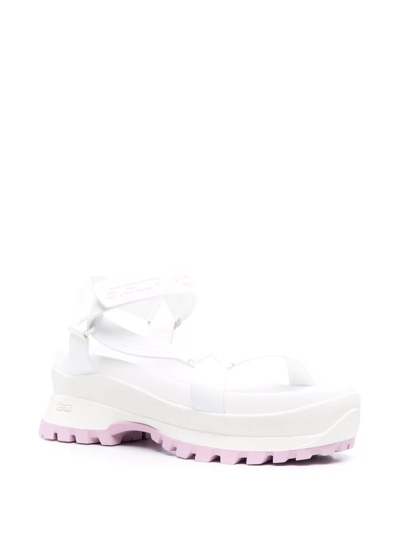 Shop Stella Mccartney Trace Strap Sandals In White