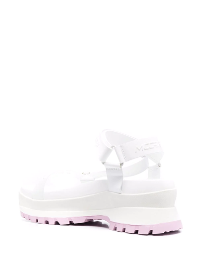 Shop Stella Mccartney Trace Strap Sandals In White