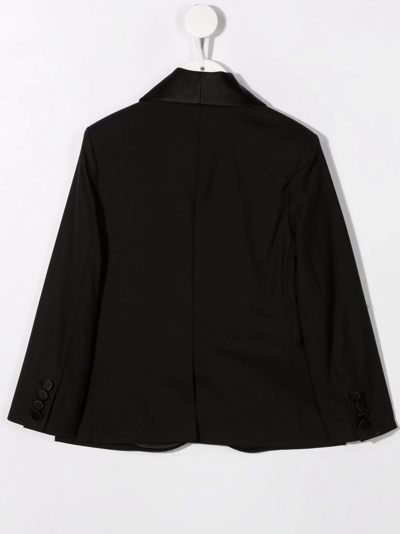 Shop Elie Saab Junior Single-breasted Blazer In Black