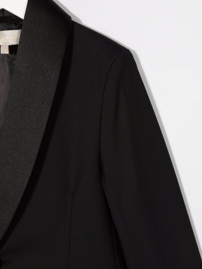 Shop Elie Saab Junior Single-breasted Blazer In Black