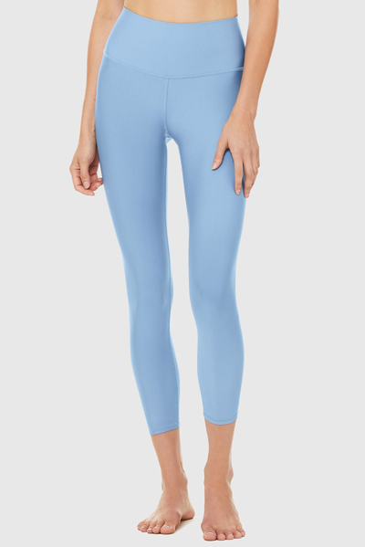 Shop Alo Yoga 7/8 High Waisted Airlift Legging In Blue
