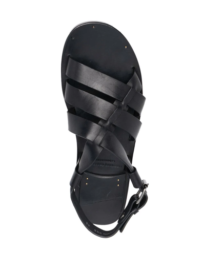 Shop Officine Creative Kontraire Caged Sandals In Black