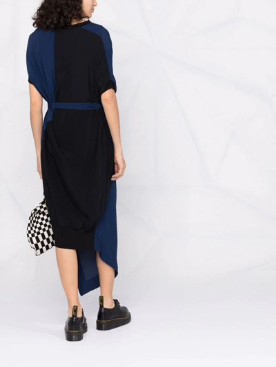 Shop Vivienne Westwood Annex Asymmetric Dress In Blue