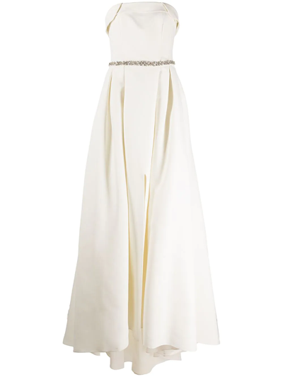 Shop Sachin & Babi Brielle Strapless Gown In White