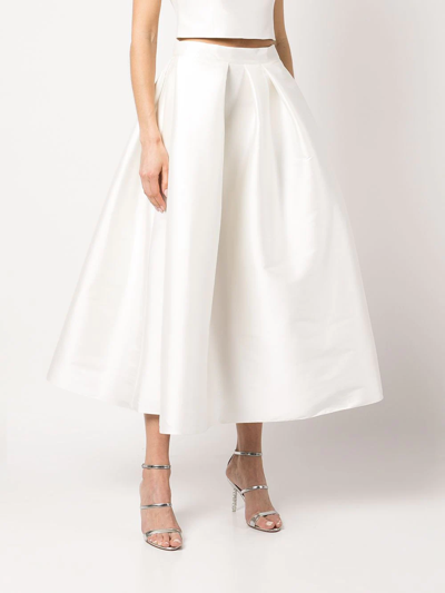 Shop Sachin & Babi Leighton Faille Skirt In White
