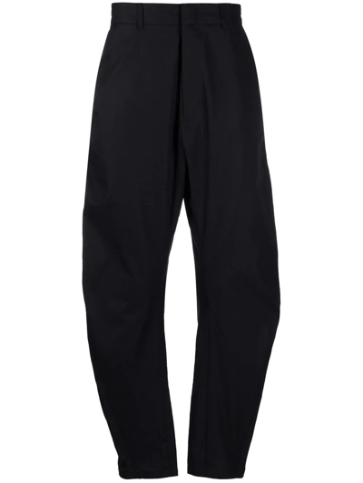 Shop Tom Wood Carrot Shaped Trousers In Black