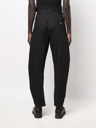 Shop Tom Wood Carrot Shaped Trousers In Black