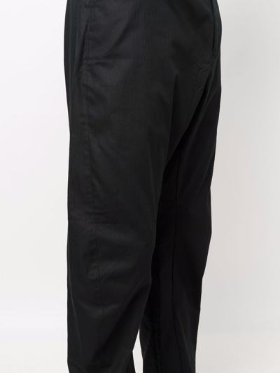 Shop Tom Wood Carrot Shaped Trousers In Black