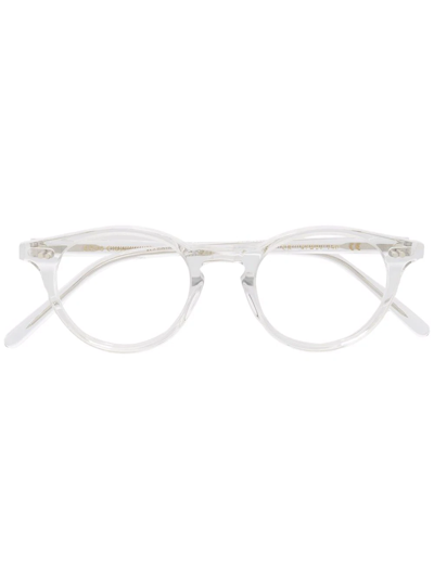 Shop Epos Efesto3 Round-frame Glasses In White