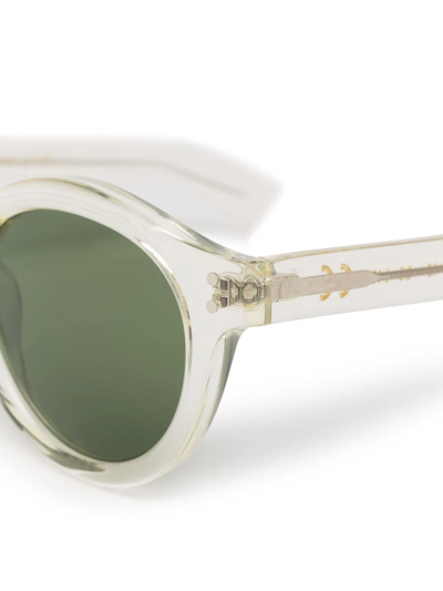 Epos Argos Round-frame Sunglasses In Neutrals