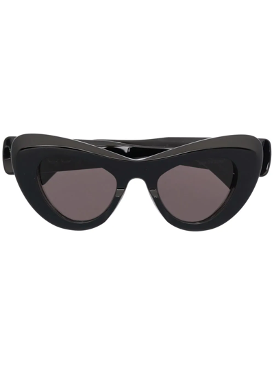 Shop Balenciaga Mega Cat-eye Sunglasses In Black