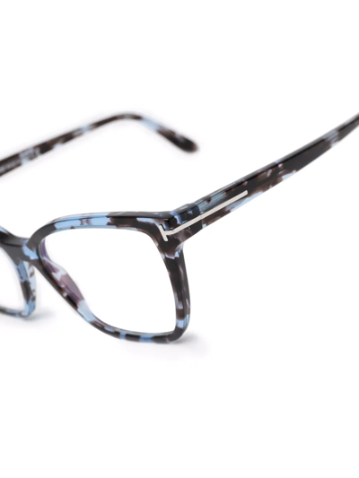 Tom Ford Tortoiseshell-effect Cat-eye Glasses In Brown