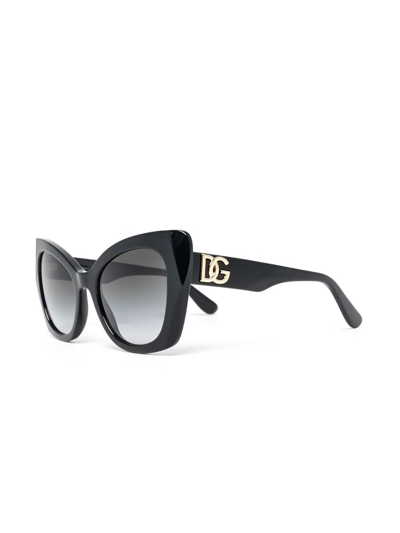Dolce & Gabbana Cat Eye-frame Sunglasses In Black
