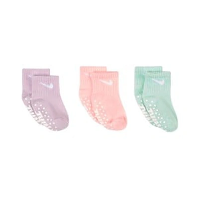Shop Nike Multicolor 3 Pack Sock In Pink