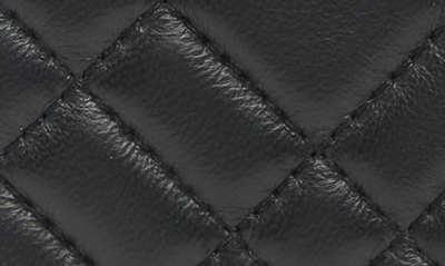 Kurt Geiger Diamond Quilt Leather Bifold Wallet In Black