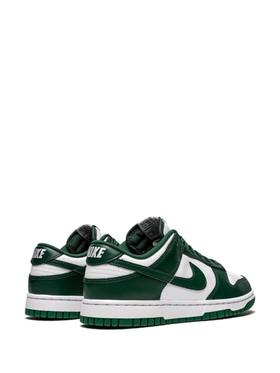 Nike Dunk Low "team Green" Sneakers In White