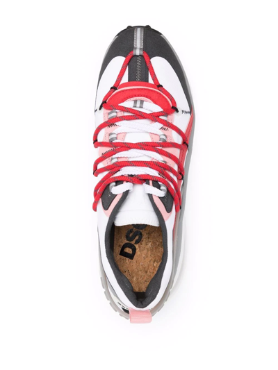 Dsquared2 Panelled Low-top Sneakers In White