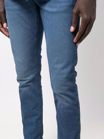 Shop Tommy Hilfiger Mid-rise Skinny Jeans In Blau