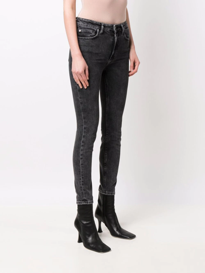 Shop Iro Traccky Washed Skinny Jeans In Black