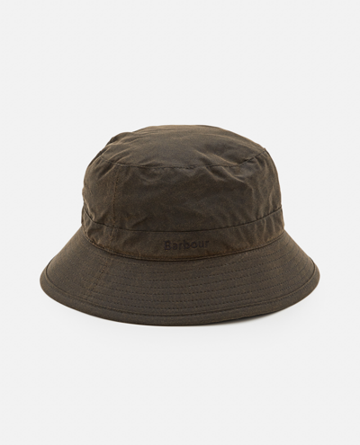 Shop Barbour Wax Bucket Hat In Green