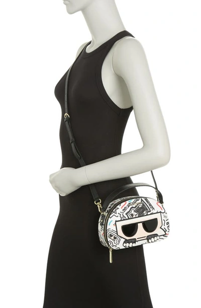 Shop Karl Lagerfeld Maybelle Top Handle Crossbody Bag In White