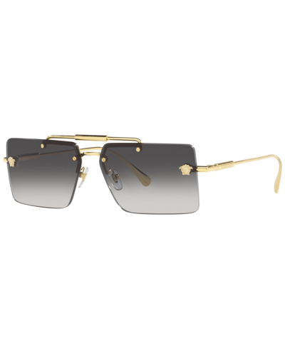 Shop Versace Women's Sunglasses, Ve2245 In Gold-tone
