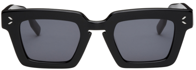 Shop Mcq By Alexander Mcqueen Black Square Sunglasses In 001 Black