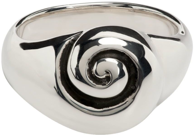 Shop Sophie Buhai Silver Small Nautilus Ring In Sterling Silver