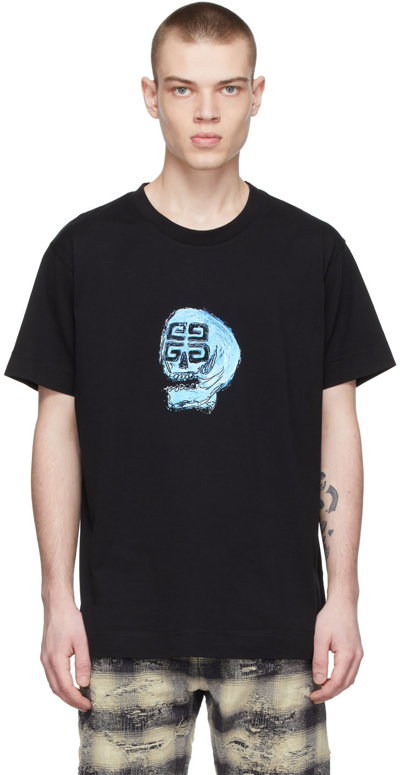 Givenchy X Josh Smith Black 4g Skull-print Cotton T-shirt