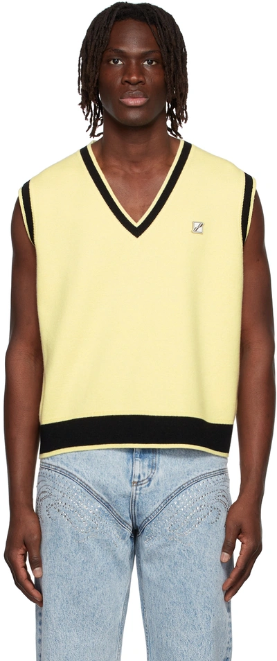Shop We11 Done Yellow Wool Vest