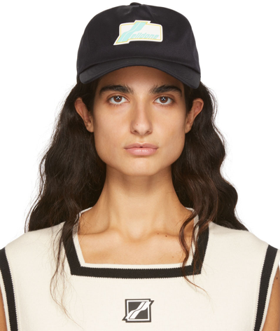 We11 Done Navy Logo Wappen Cap In Navy