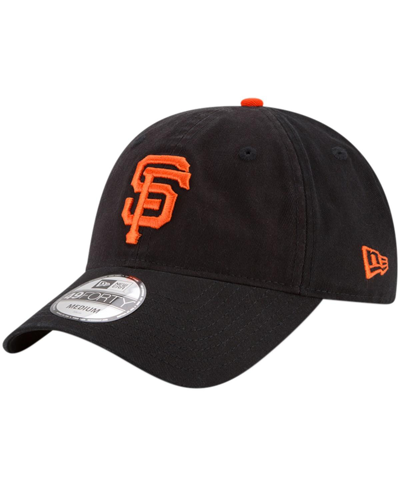 Shop New Era Men's Black San Francisco Giants Core Fit Replica 49forty Fitted Hat