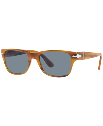 Shop Persol Men's Sunglasses, Po3288s 55 In Striped Brown