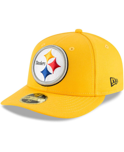 Shop New Era Men's Gold Pittsburgh Steelers Omaha Low Profile 59fifty Fitted Hat
