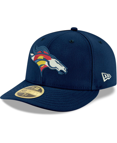 New Era Denver Broncos Navy Omaha 59FIFTY Fitted Hat