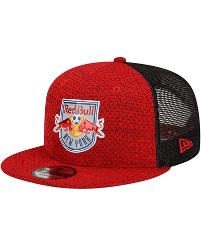 Shop New Era Men's Red New York Red Bulls Kick-off 9fifty Trucker Snapback Hat
