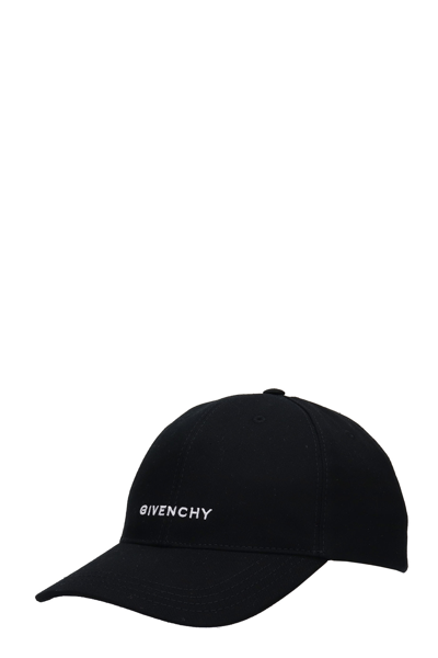 Shop Givenchy Hats In Black Canvas