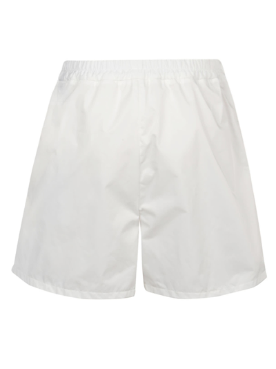 Shop Moncler Sporty Short In Bianco