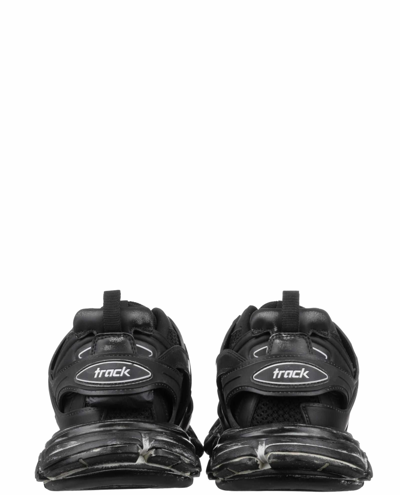 Shop Balenciaga Faded Black Track Sneakers Vegan