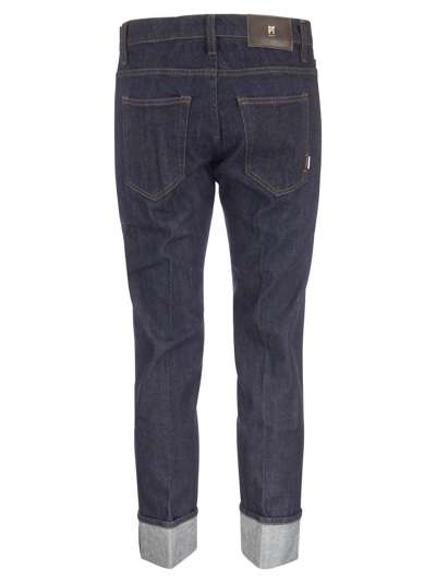 Shop Pt01 Dub - Straight Jeans In Dark Denim