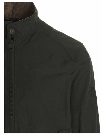Shop Barbour Rectifer Harrington Jacket In Green