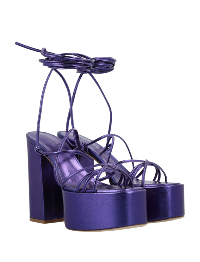 Shop Paris Texas Malena Platform Sandal In Violet