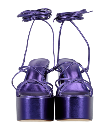 Shop Paris Texas Malena Platform Sandal In Violet