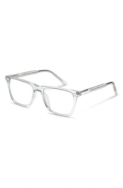 Shop Vincero Atwater 51mm Rectangular Blue Light Blocking Glasses In Clear Clear