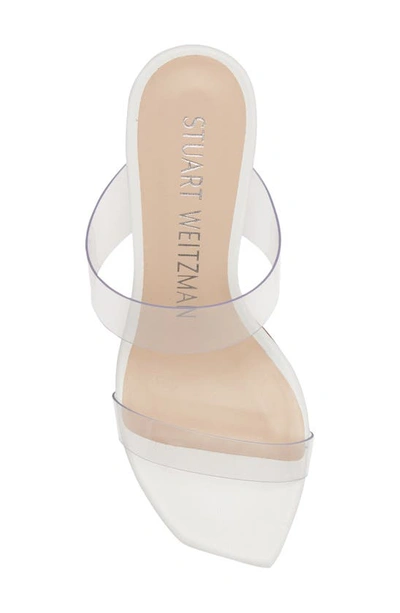 Shop Stuart Weitzman Kristal Clear Sandal In Clear/ White